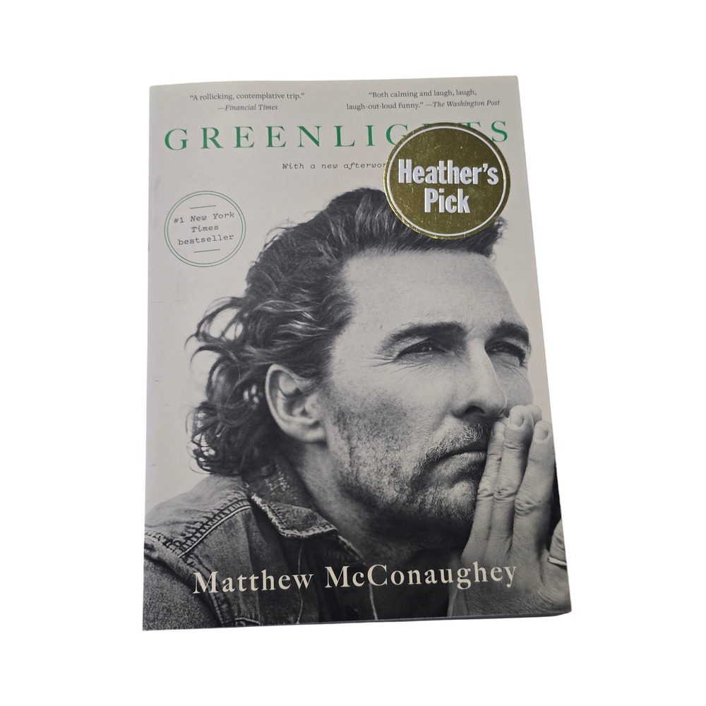 🆕️ NWOT - Greenlights Matthew McConaughey Paperback Memoir Autobiography‎